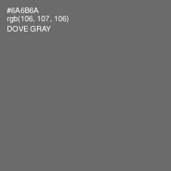#6A6B6A - Dove Gray Color Image